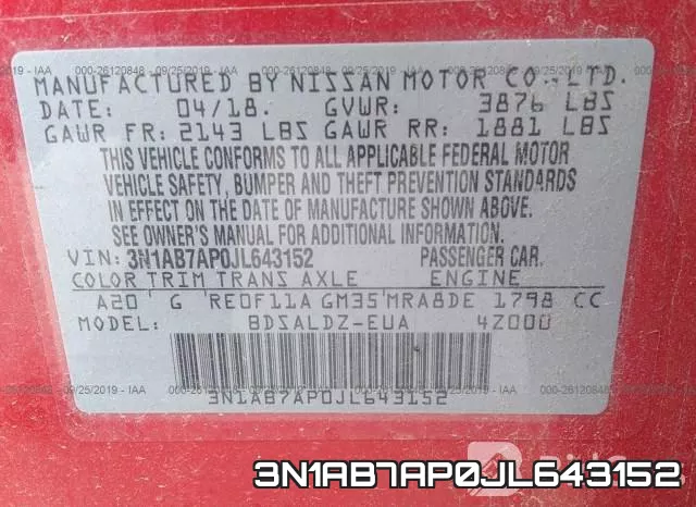 3N1AB7AP0JL643152 фото 10
