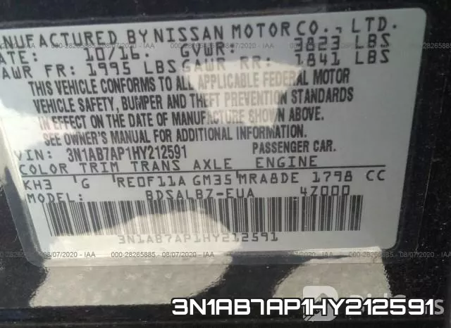 3N1AB7AP1HY212591 фото 10