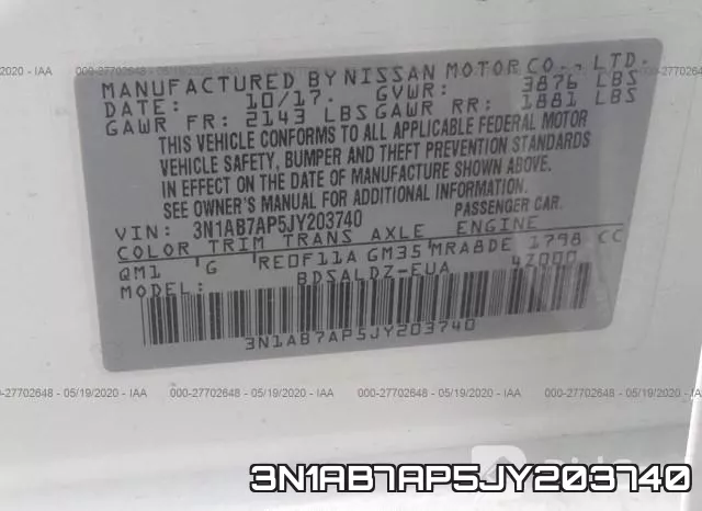 3N1AB7AP5JY203740 фото 10