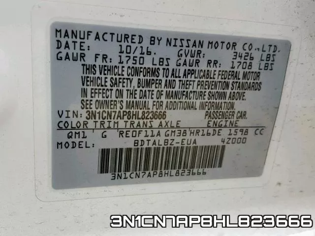 3N1CN7AP8HL823666 фото 2