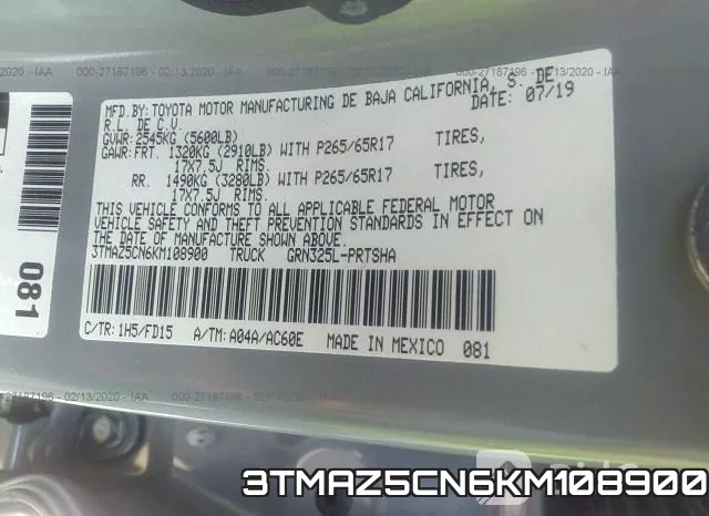 3TMAZ5CN6KM108900 фото 10