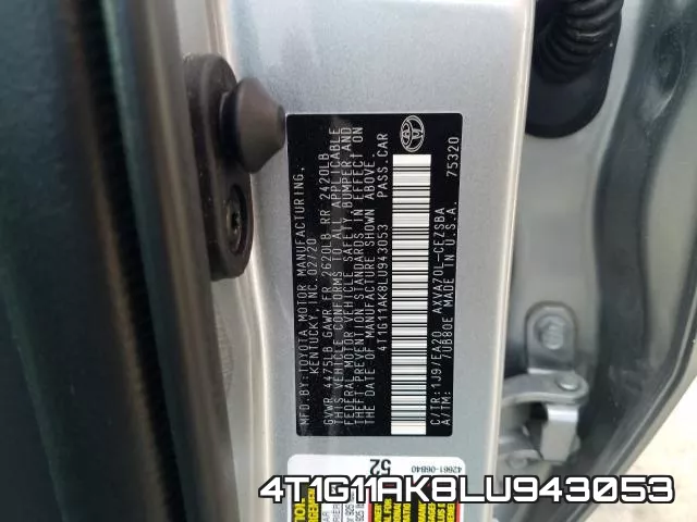4T1G11AK8LU943053 фото 2