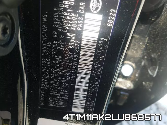 4T1M11AK2LU868577 фото 2
