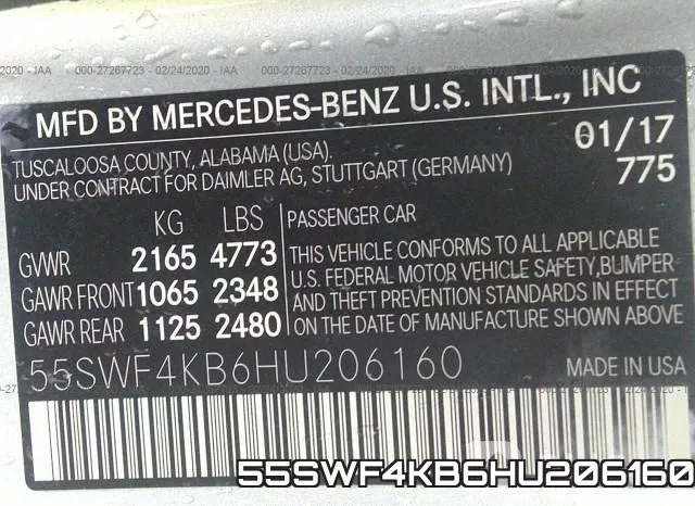 55SWF4KB6HU206160 фото 10