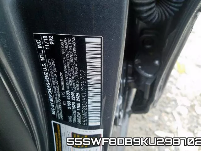 55SWF8DB9KU298702 фото 2