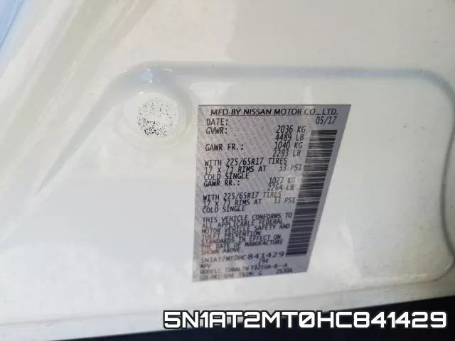 5N1AT2MT0HC841429 фото 2