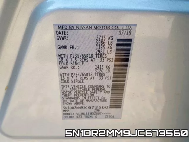 5N1DR2MM9JC673560 фото 2