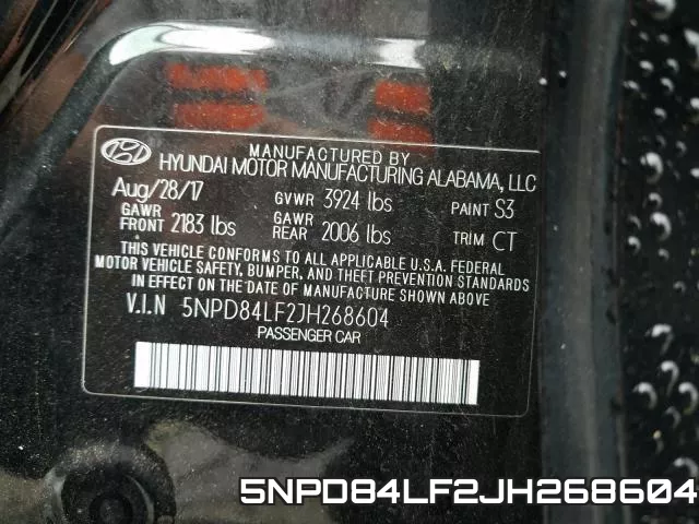 5NPD84LF2JH268604 фото 2