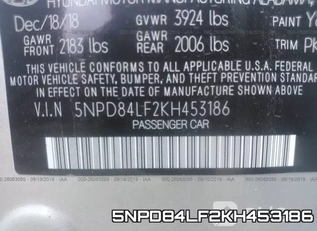 5NPD84LF2KH453186 фото 9