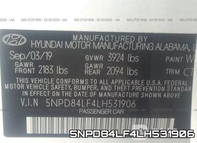 5NPD84LF4LH531906 фото 10