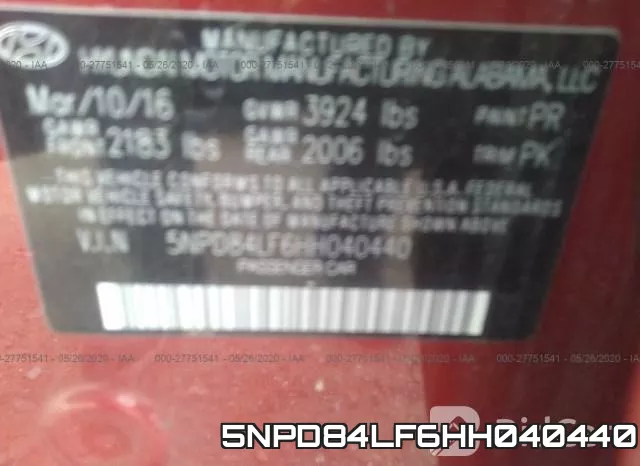 5NPD84LF6HH040440 фото 10