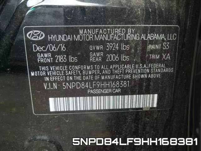 5NPD84LF9HH168381 фото 2