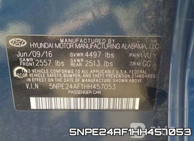 5NPE24AF1HH457053 фото 10