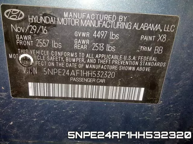 5NPE24AF1HH532320 фото 2