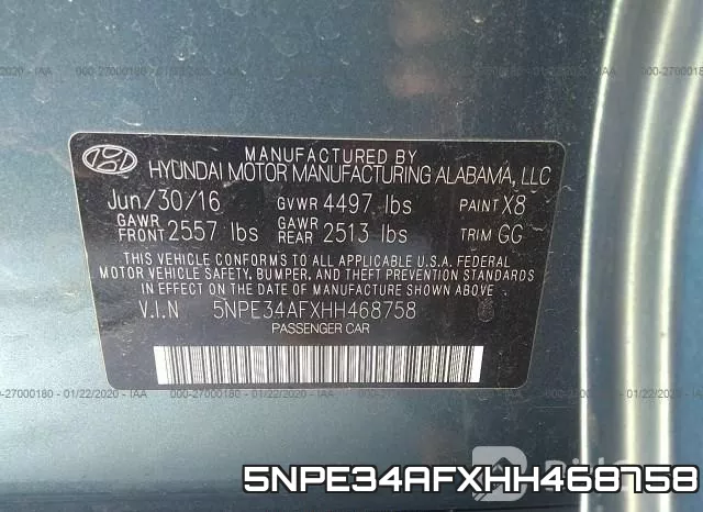 5NPE34AFXHH468758 фото 10