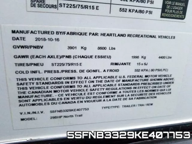 5SFNB3329KE407753 фото 2