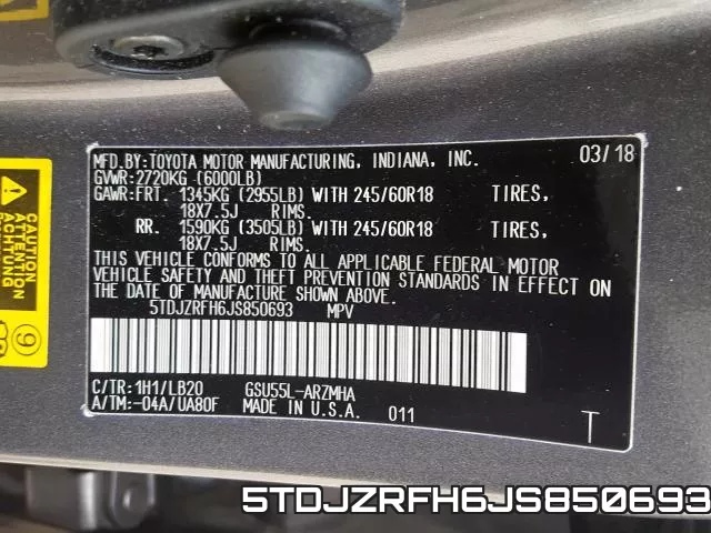 5TDJZRFH6JS850693 фото 2
