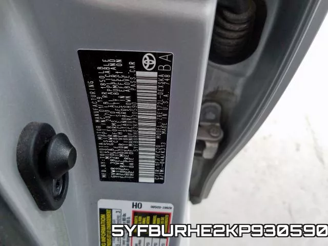 5YFBURHE2KP930590 фото 2