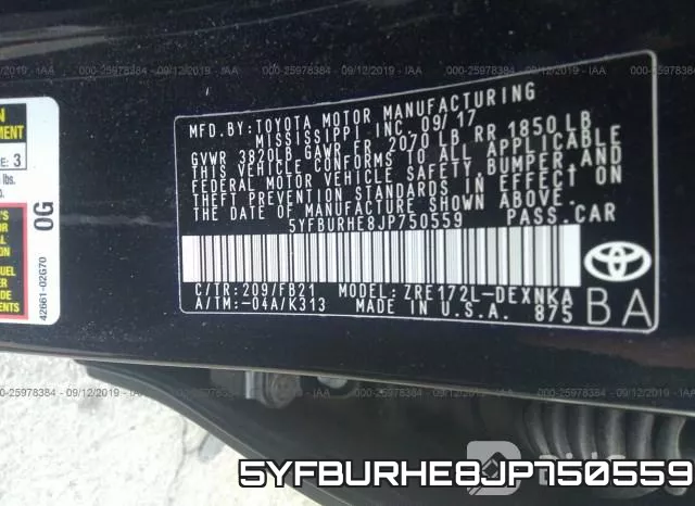 5YFBURHE8JP750559 фото 10