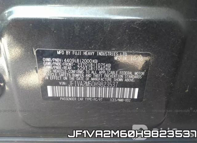 JF1VA2M60H9823537 фото 10