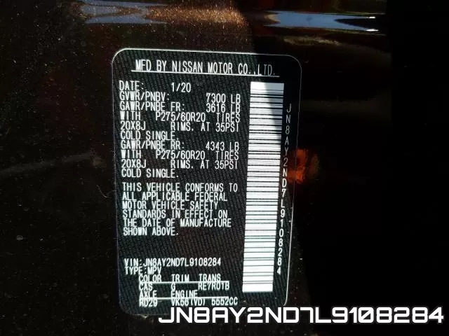 JN8AY2ND7L9108284 фото 2