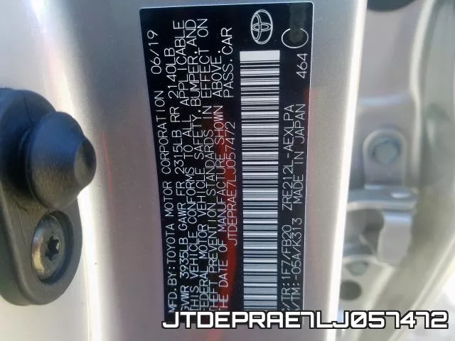 JTDEPRAE7LJ057472 фото 2
