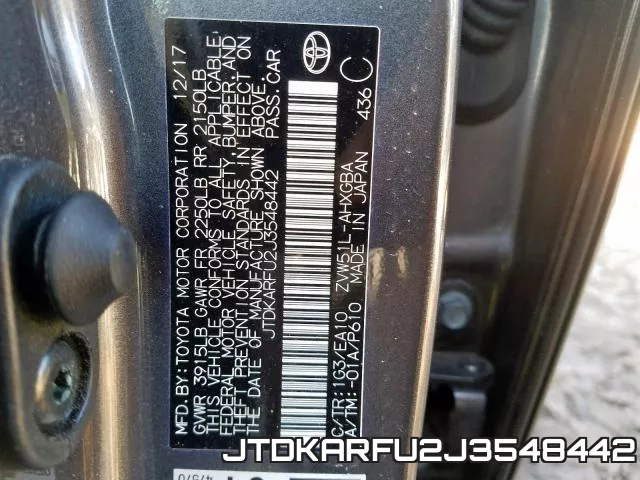 JTDKARFU2J3548442 фото 2