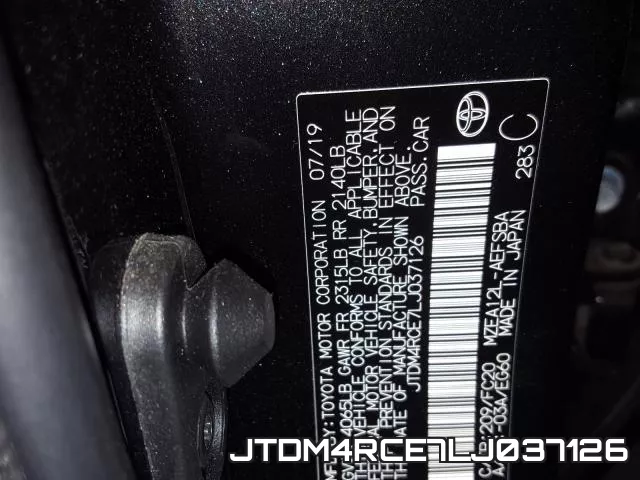 JTDM4RCE7LJ037126 фото 2