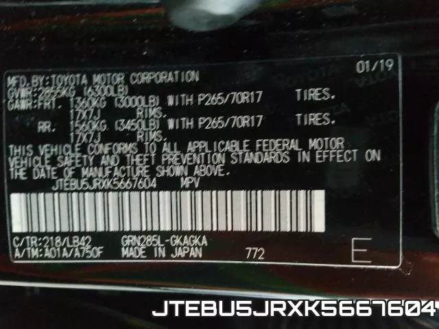 JTEBU5JRXK5667604 фото 2