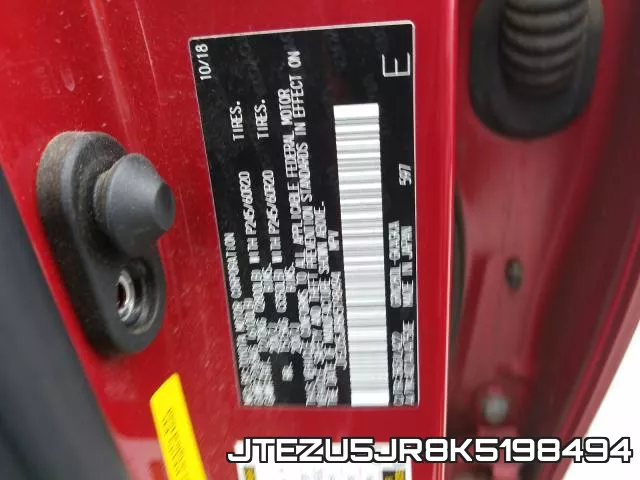 JTEZU5JR8K5198494 фото 2
