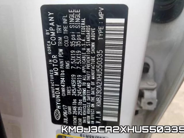 KM8J3CA2XHU550335 фото 2