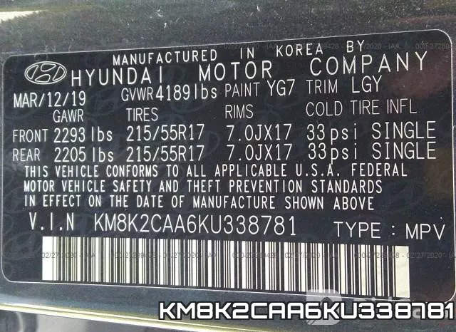 KM8K2CAA6KU338781 фото 10