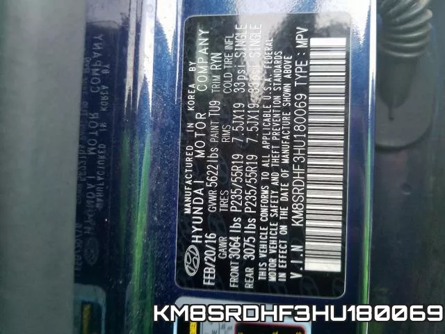 KM8SRDHF3HU180069 фото 2