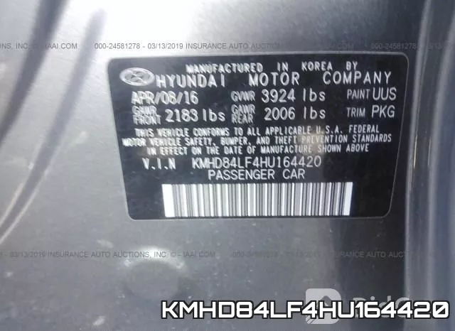 KMHD84LF4HU164420 фото 10