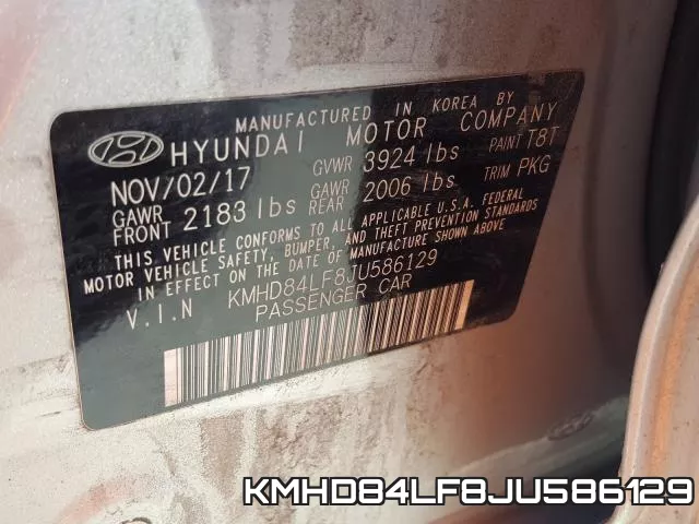 KMHD84LF8JU586129 фото 2