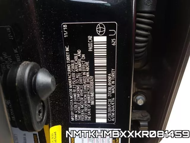 NMTKHMBXXKR081459 фото 2