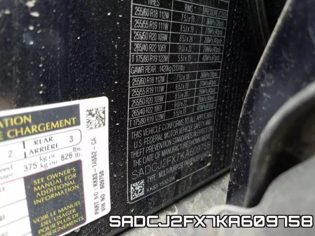 SADCJ2FX7KA609758 фото 2