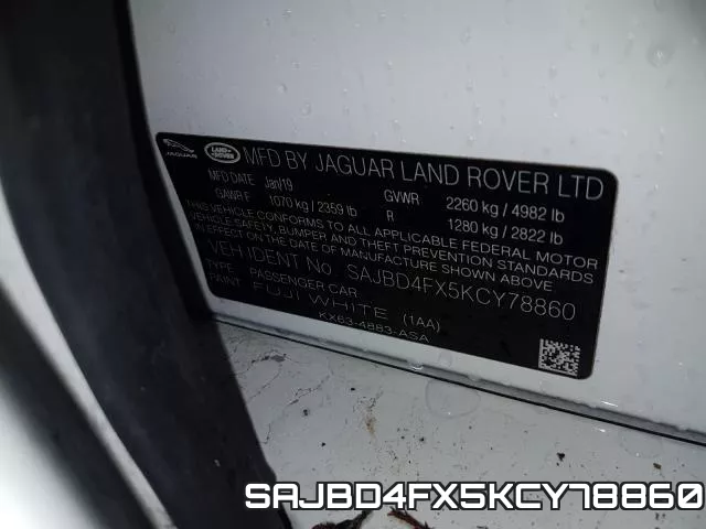 SAJBD4FX5KCY78860 фото 2
