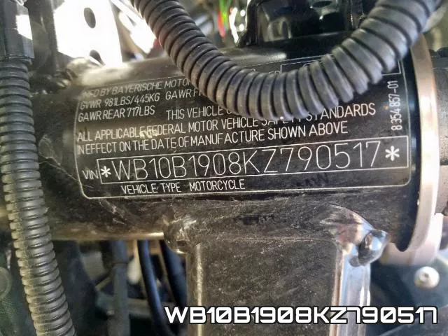 WB10B1908KZ790517 фото 2