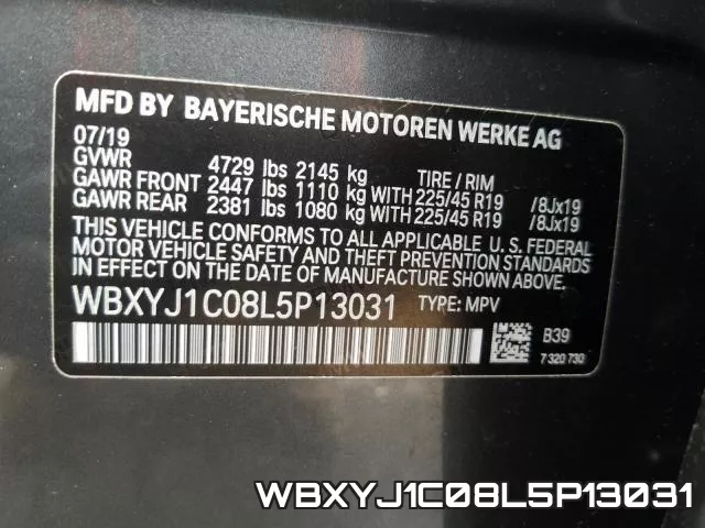 WBXYJ1C08L5P13031 фото 2