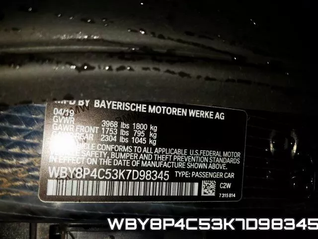 WBY8P4C53K7D98345 фото 2