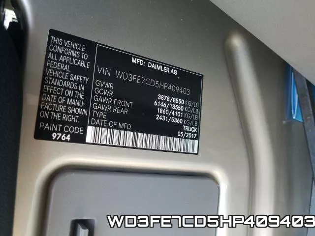 WD3FE7CD5HP409403 фото 2