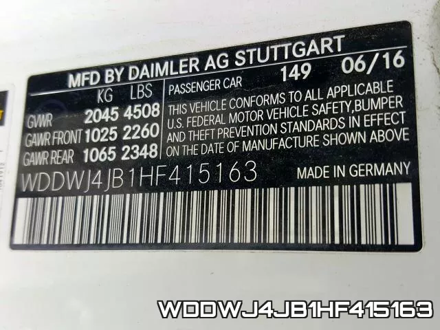 WDDWJ4JB1HF415163 фото 2