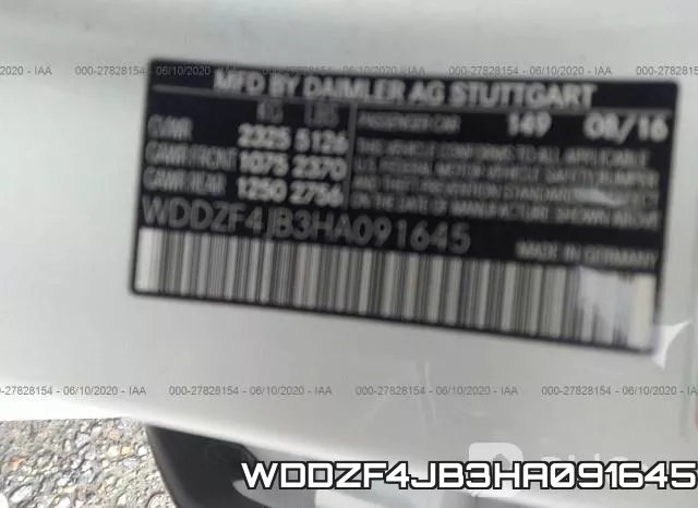 WDDZF4JB3HA091645 фото 10