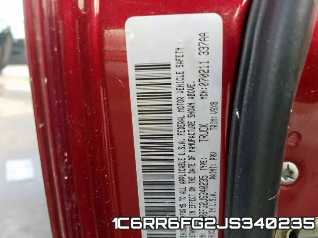 1C6RR6FG2JS340235 фото 2