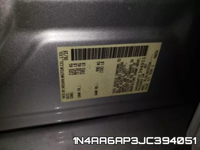 1N4AA6AP3JC394051 фото 2