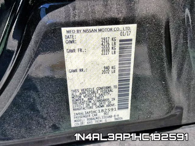 1N4AL3AP1HC182591 фото 2