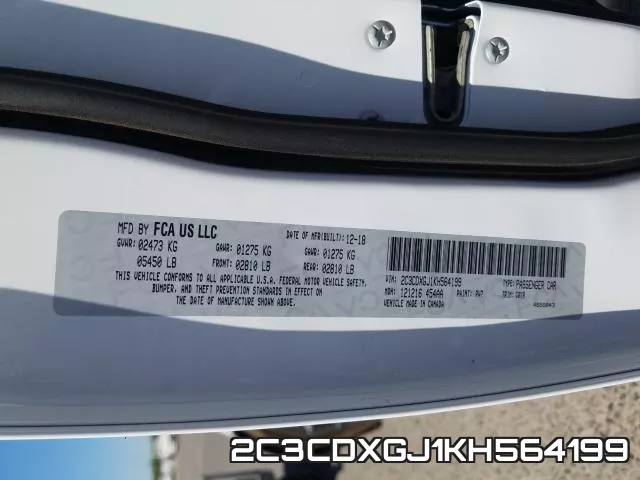 2C3CDXGJ1KH564199 фото 2