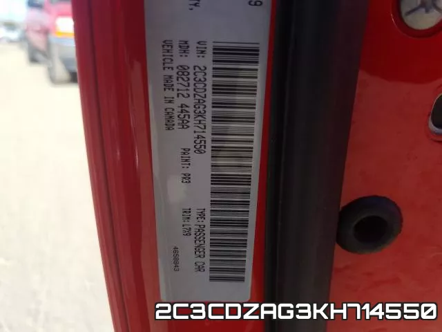 2C3CDZAG3KH714550 фото 2