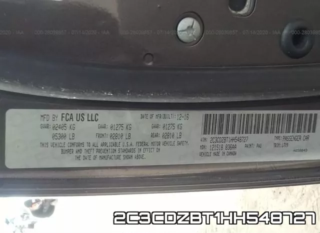2C3CDZBT1HH548727 фото 10